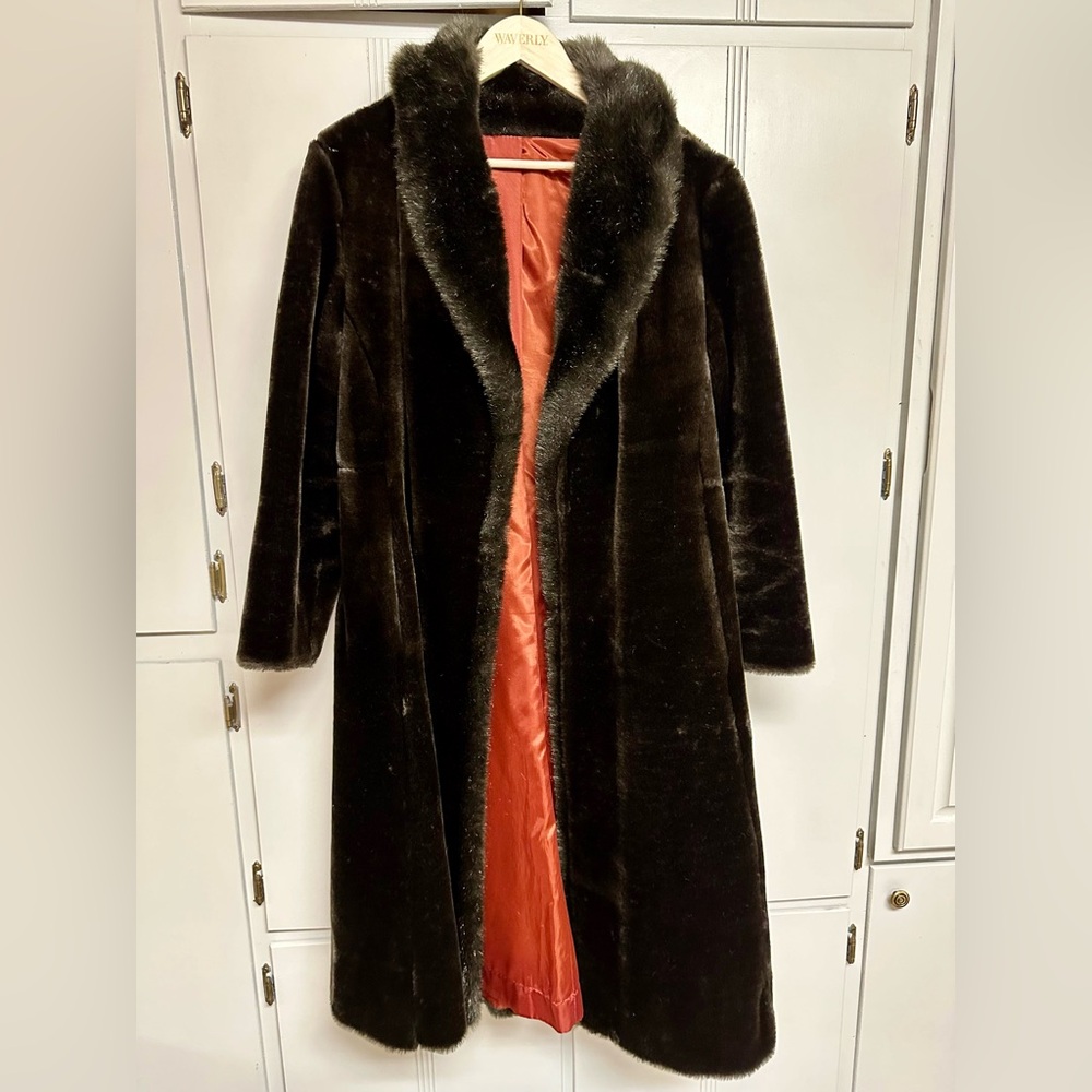 EUC Faux Fur Women’s Trench